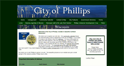Desktop Screenshot of cityofphillips.com