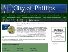 Tablet Screenshot of cityofphillips.com